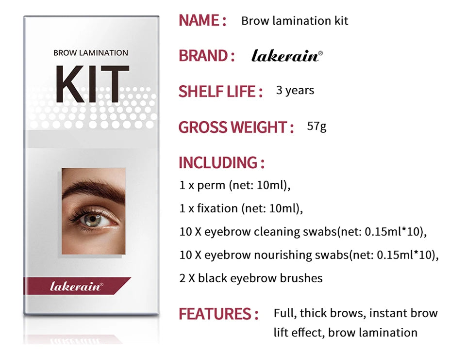 At Home Brow Lamination Kit Semi-Permanent Eyebrow Fixation Set - 15