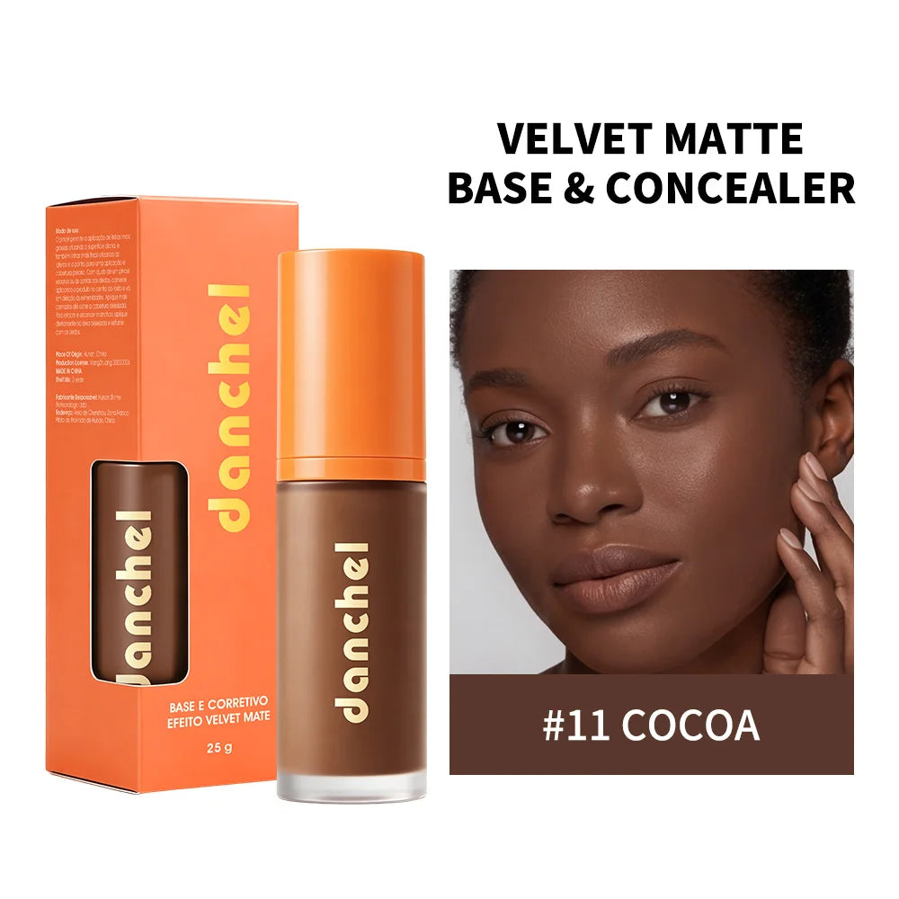 Daily Makeup Liquid Foundation and Concealer for Smooth Matte Coverage - 25