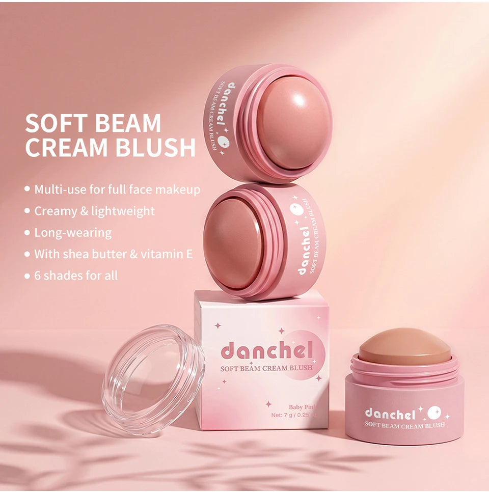 Daily Makeup Soft Cream Blush Long Wearing Multi Use Smooth Texture - 10