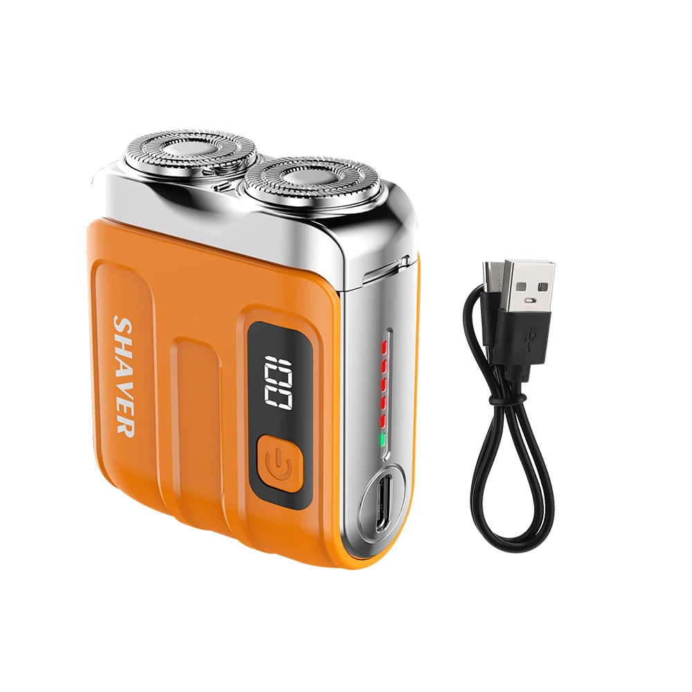Travel Electric Smart Shaver with Dual Blade and Digital Display - 14