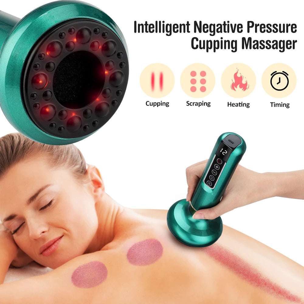 Home relaxation electric cupping massager for soothing body muscle ache - 24