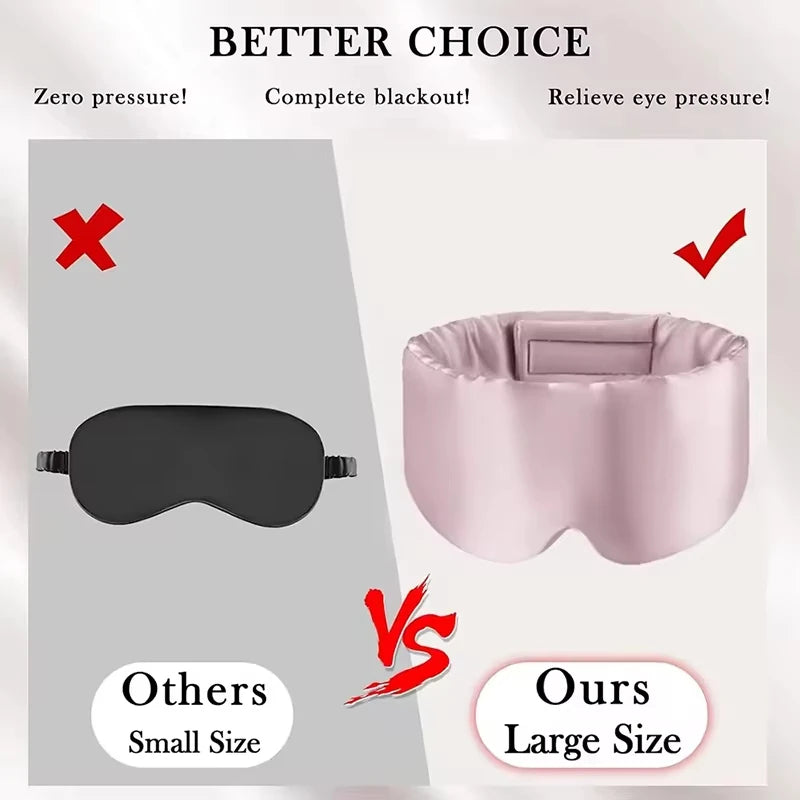 Better Travel Rest Silk Sleep Mask for Soft Pressureless Eye Coverage - 13