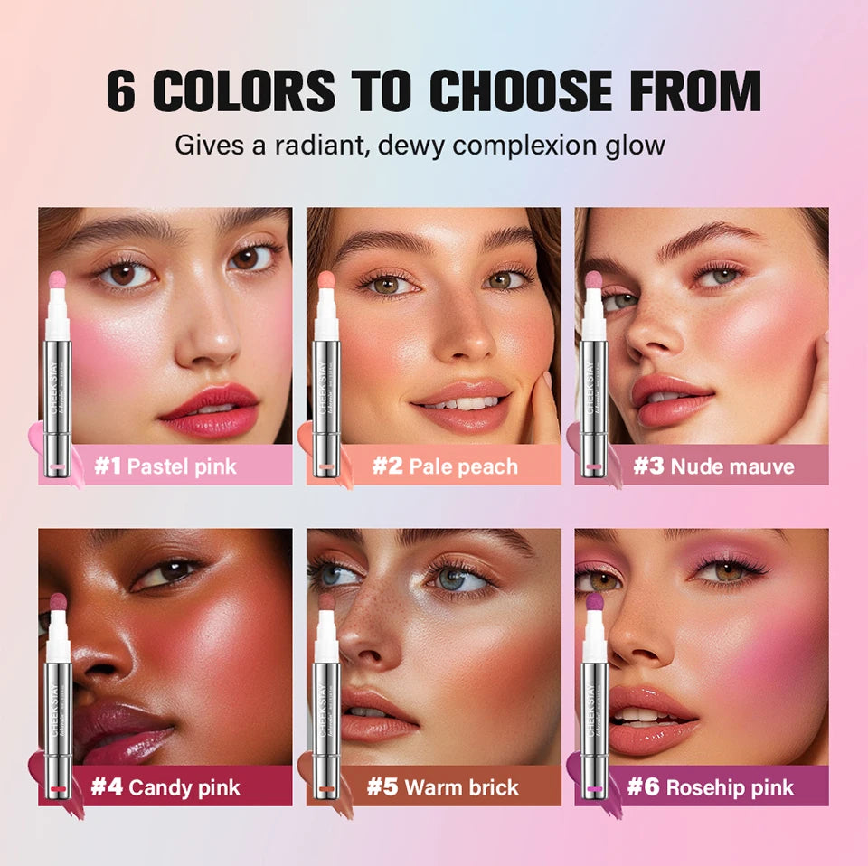 Daily Makeup Liquid Blush Stick for Natural Glow and Smooth Application