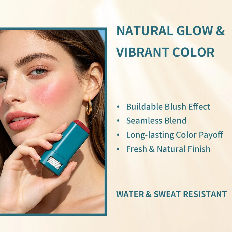 Outdoor Makeup SPF 50 Blush Balm Stick for Sun Protection and Color - 9