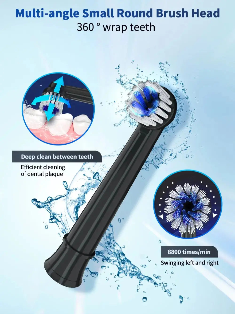 Bathroom Morning Routine Mornwell T37 Toothbrush Head Replacement Pack