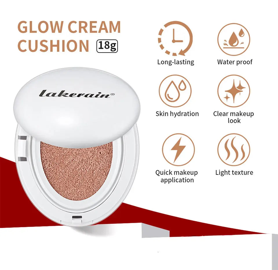 Korean Makeup Glow Cream Cushion Foundation for Natural Coverage - 10