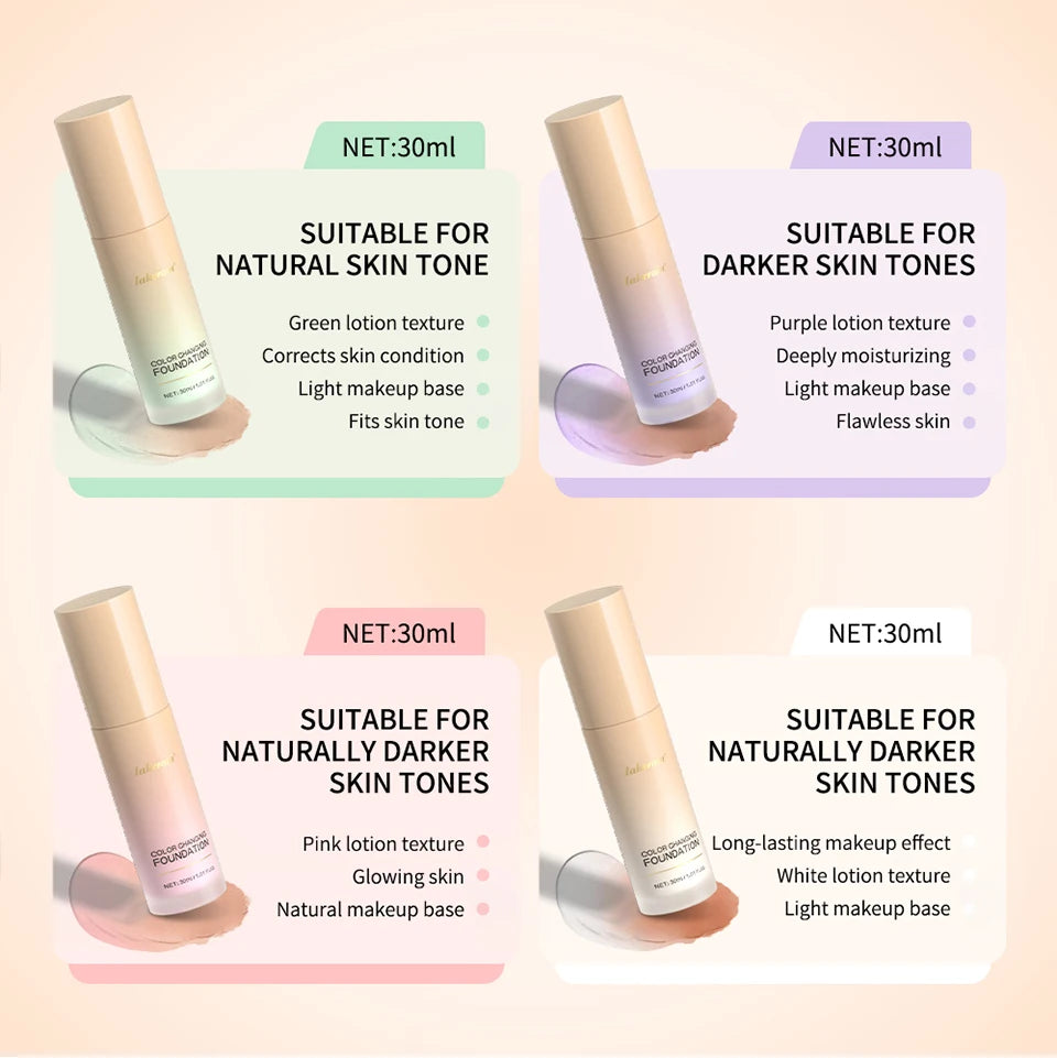 Daily Makeup Routine Color Changing Foundation For Flawless Skin Tone - 14