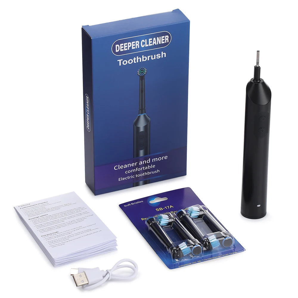 Home Cleaning Rotating Electric Toothbrush for a Brighter Smile