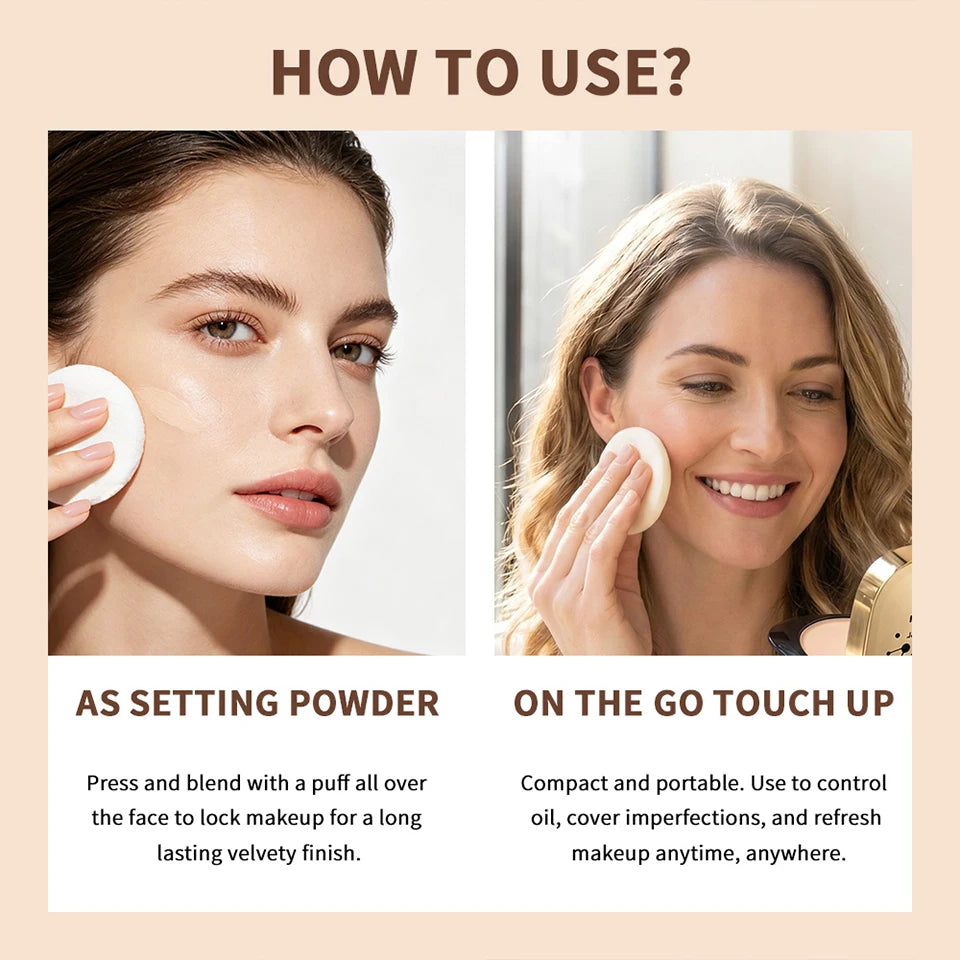 Daily Makeup Routine Flawless Collagen Pressed Powder Matte Finish - 14