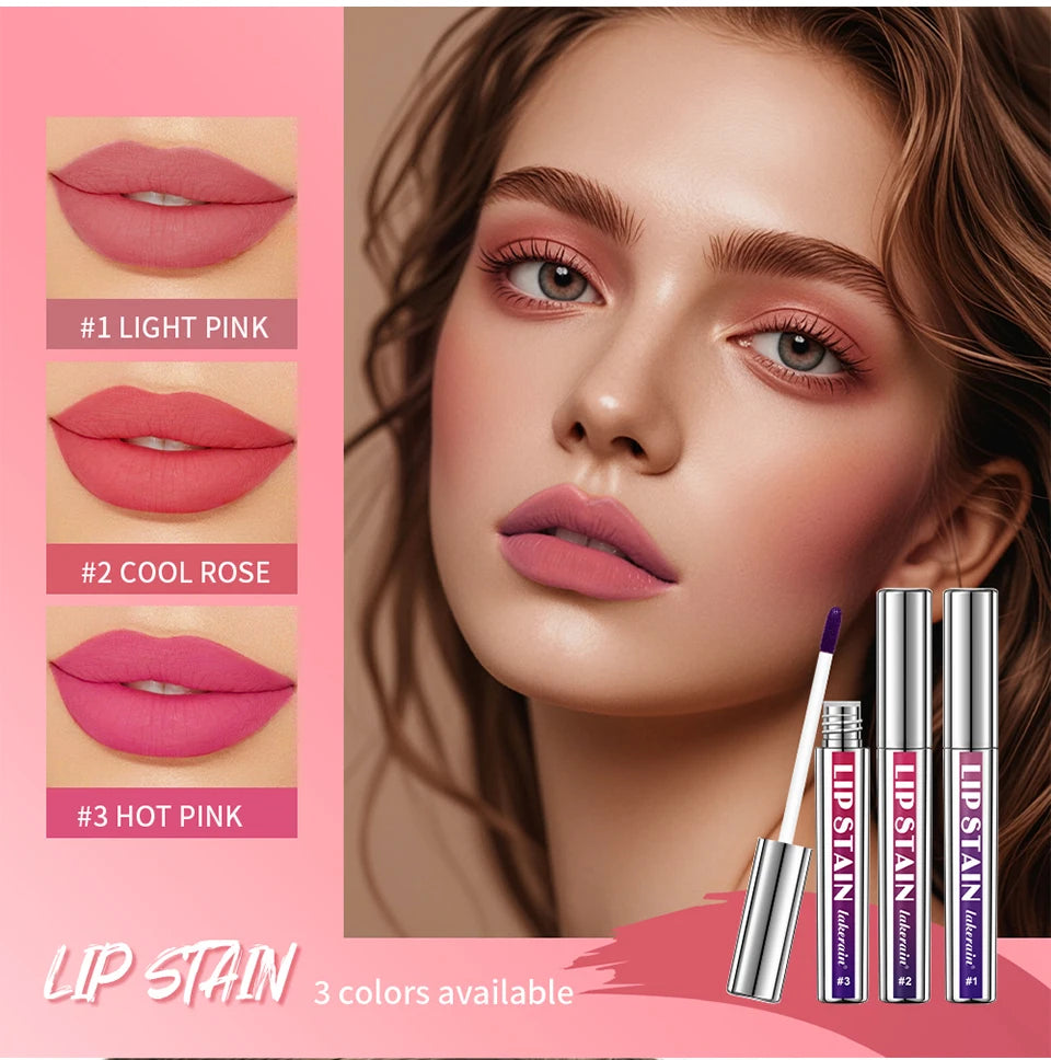 Daily Makeup Peel Off Lip Stain Set Long Lasting Waterproof Tint - 9