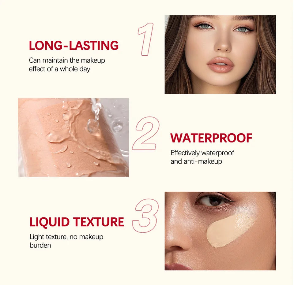 Daily Makeup Blur Base Balm and Dual Brush for Natural Finish Coverage