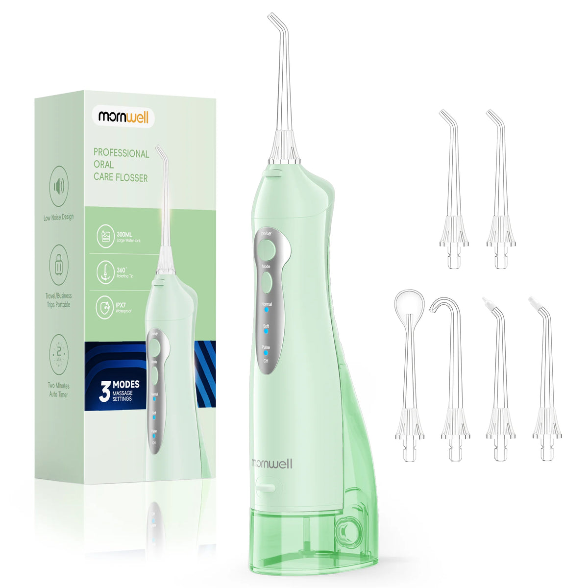 Travel Cordless Water Flosser Portable Teeth Clean USB Rechargeable Jet