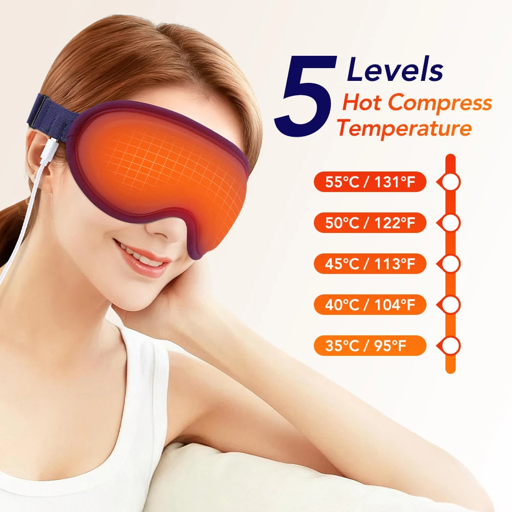 Office Relaxing Heated Eye Mask For Dry Eyes And Soothing Strain Relief