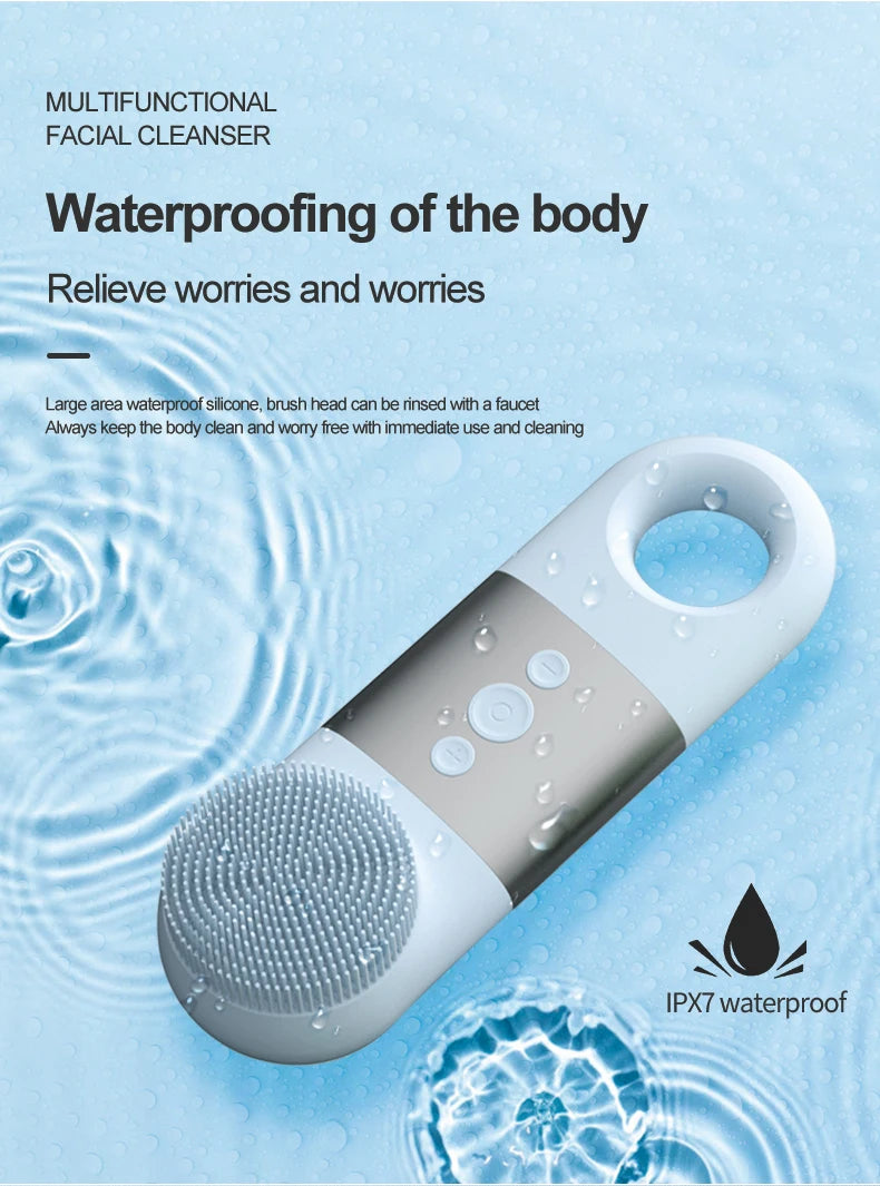 Daily Skincare Hot Cold Facial Cleansing Brush for Deep Cleaning - 18