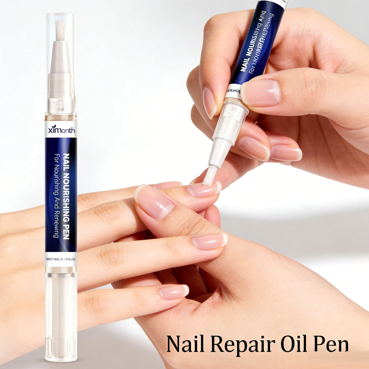 At home nail care cuticle oil pen to repair dry and fragile nails