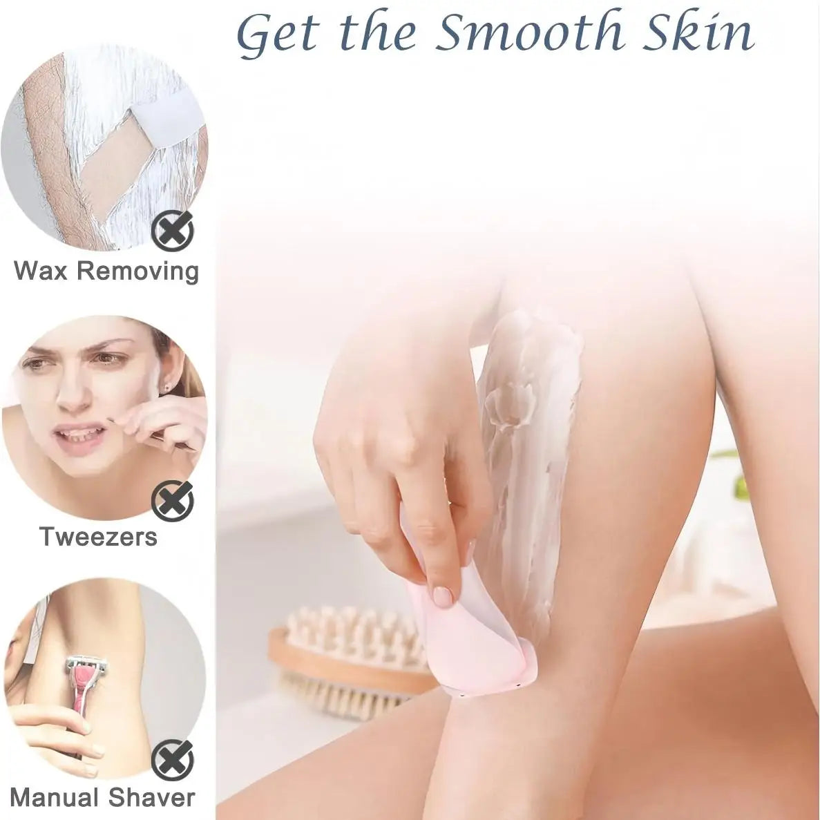 Bathroom Electric Shaver for Women Painless Lady Razor Smooth Shaving - 3