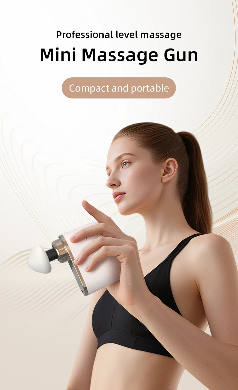 At Home Mini Pocket Fascia Gun for Deep Tissue Percussion Muscle Relief