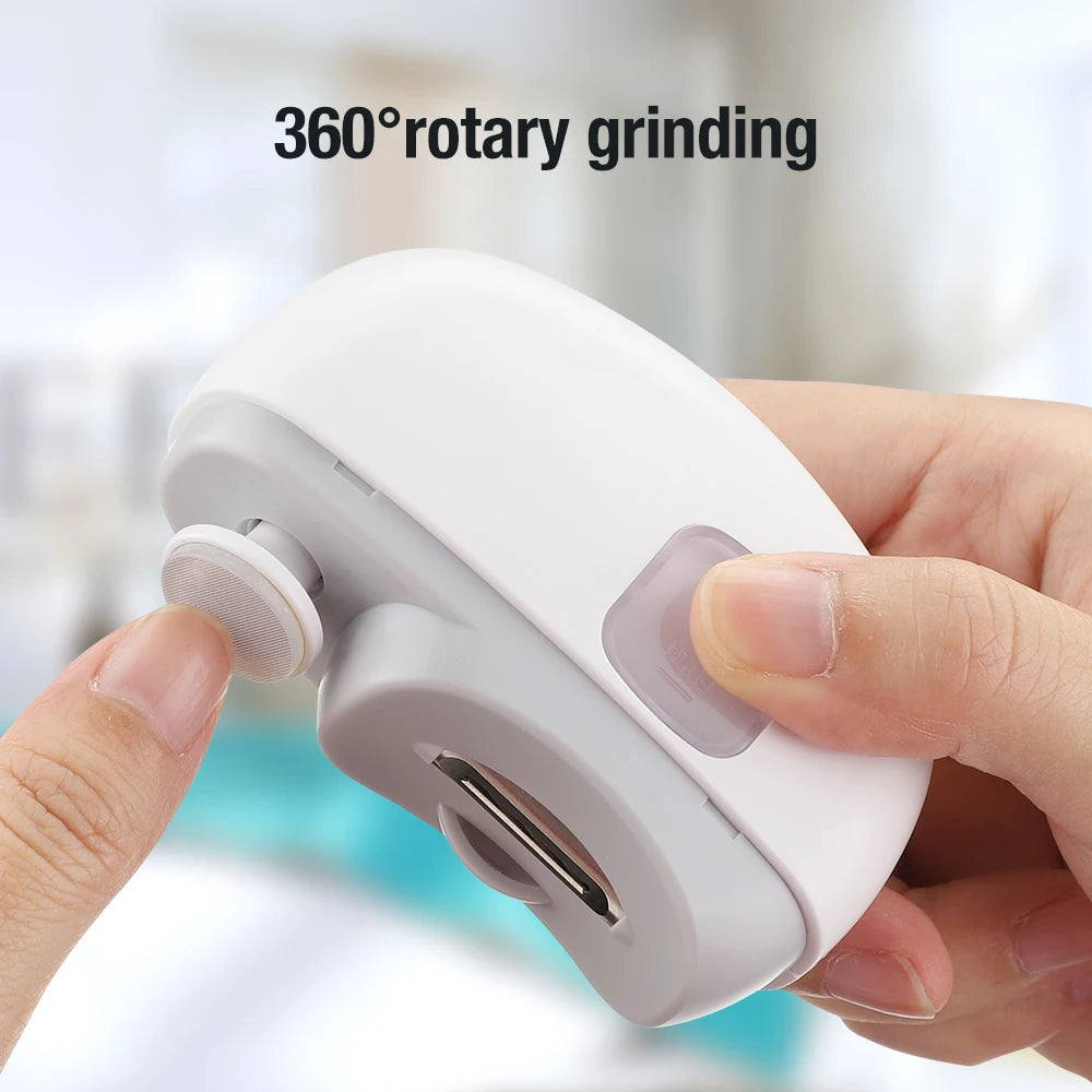 At home electric nail clipper for safe trimming and smooth polishing