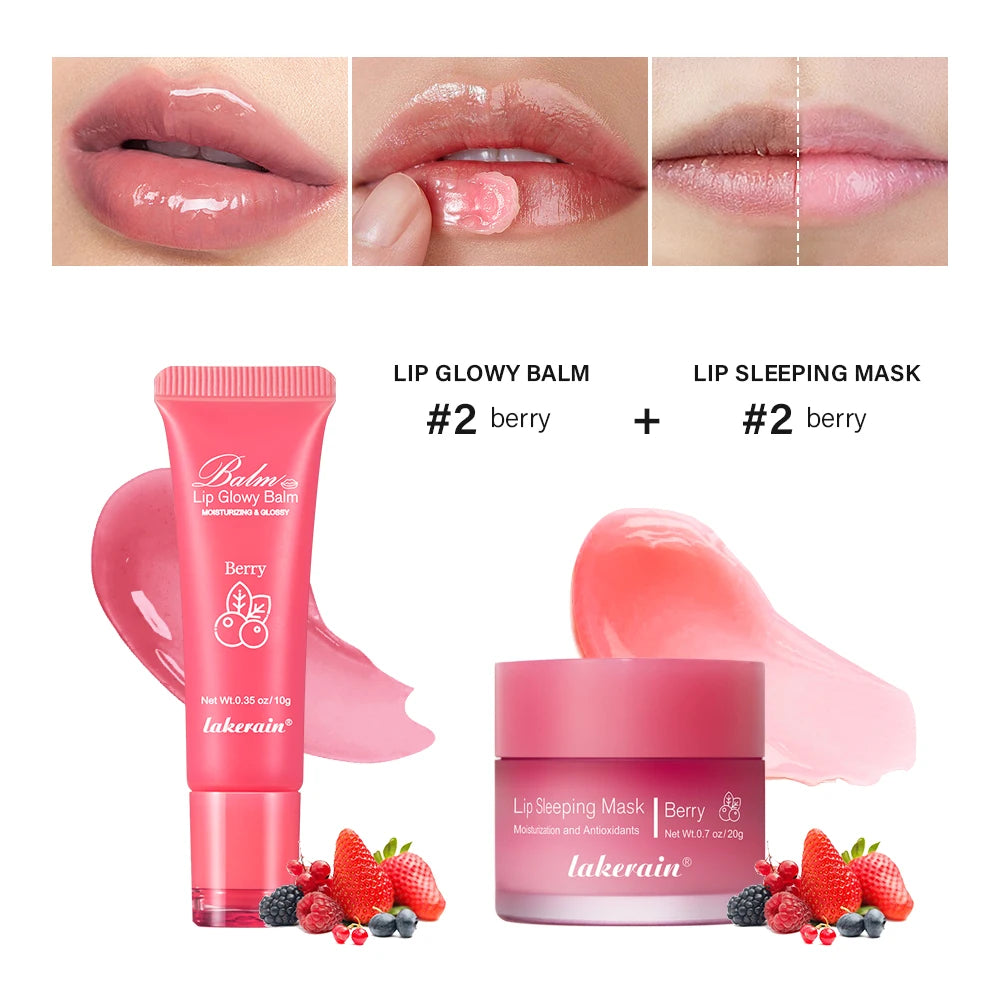 Daily Care Lip Balm and Mask Set for Smooth and Hydrated Lips - 1