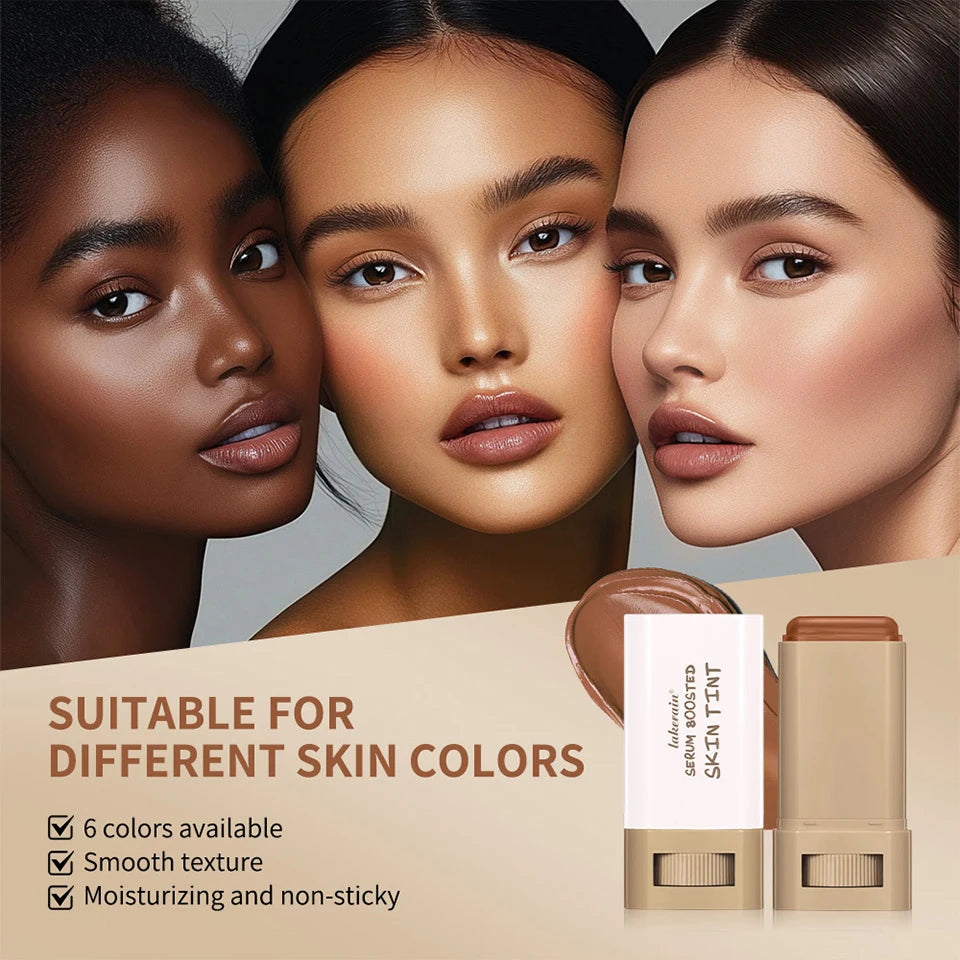 Christmas Makeup Gift Set Foundation Stick Matte Pressed Powder With Bag - 9