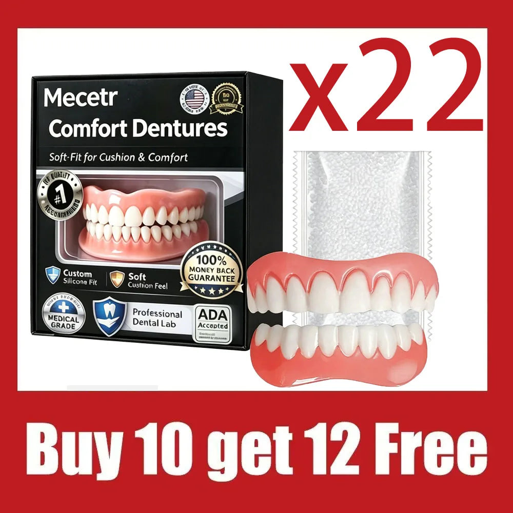Daily Smile Full Mouth Dentures Set for Natural Comfort Fit and Look