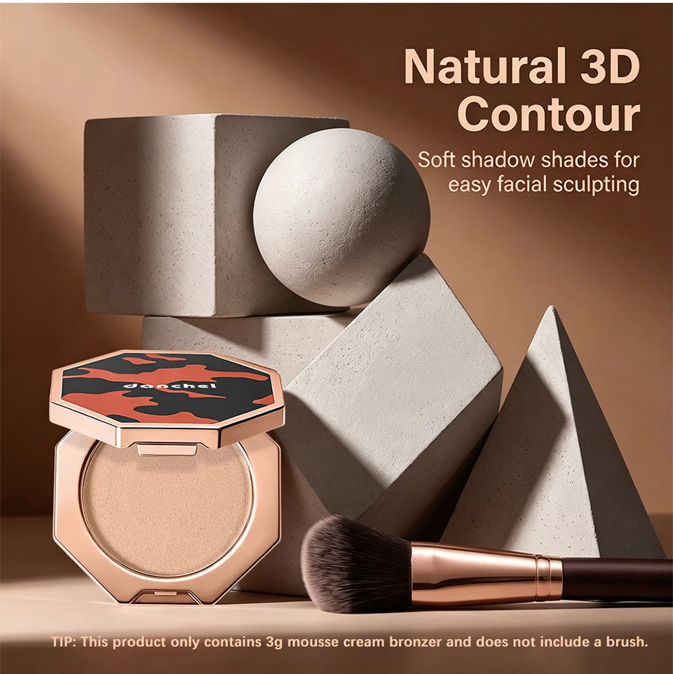 Daily Makeup Cream Mousse Contour Bronzer Soft Blend Matte Sculpt Shading