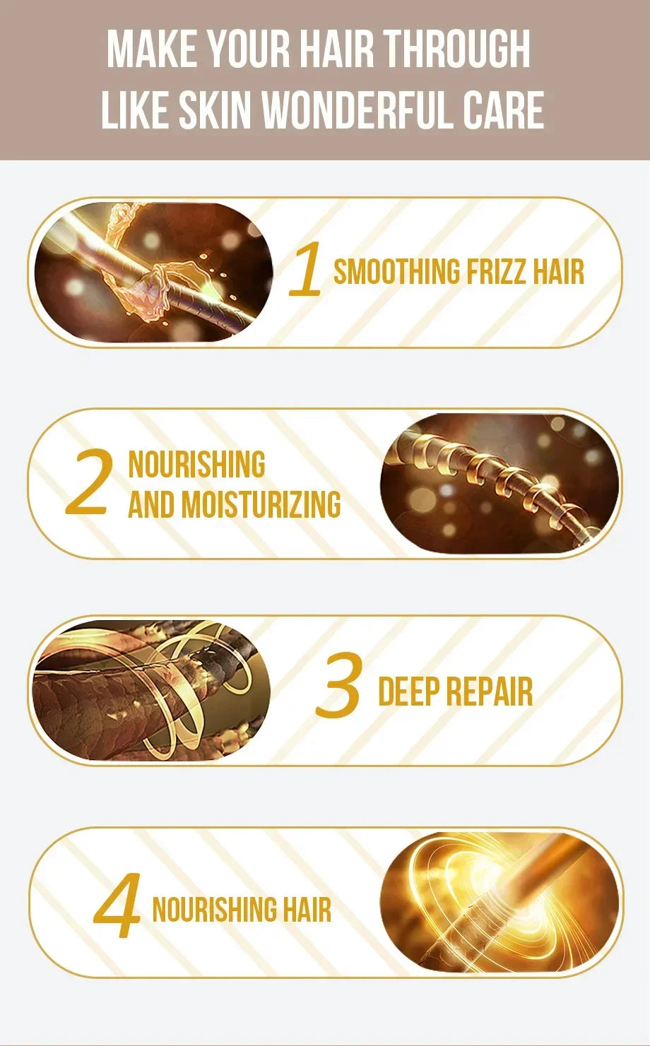 Dry Damaged Hair Keratin Hair Mask for Deep Moisture and Repair