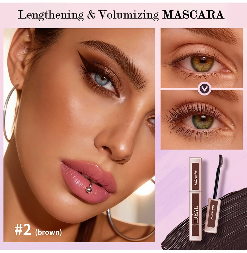 Daily Makeup Waterproof Lengthening Mascara For Long-Wearing Eye Lashes