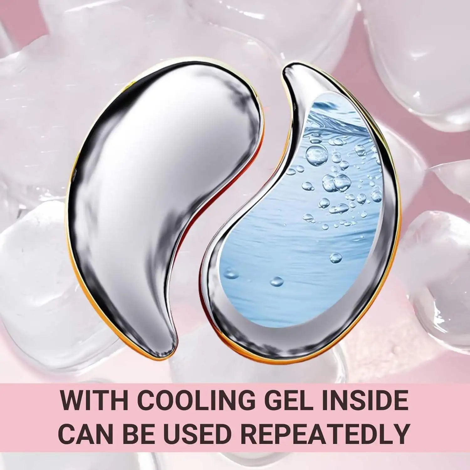 Home skincare cooling eye pads for puffy eyes relief and relaxation - 2