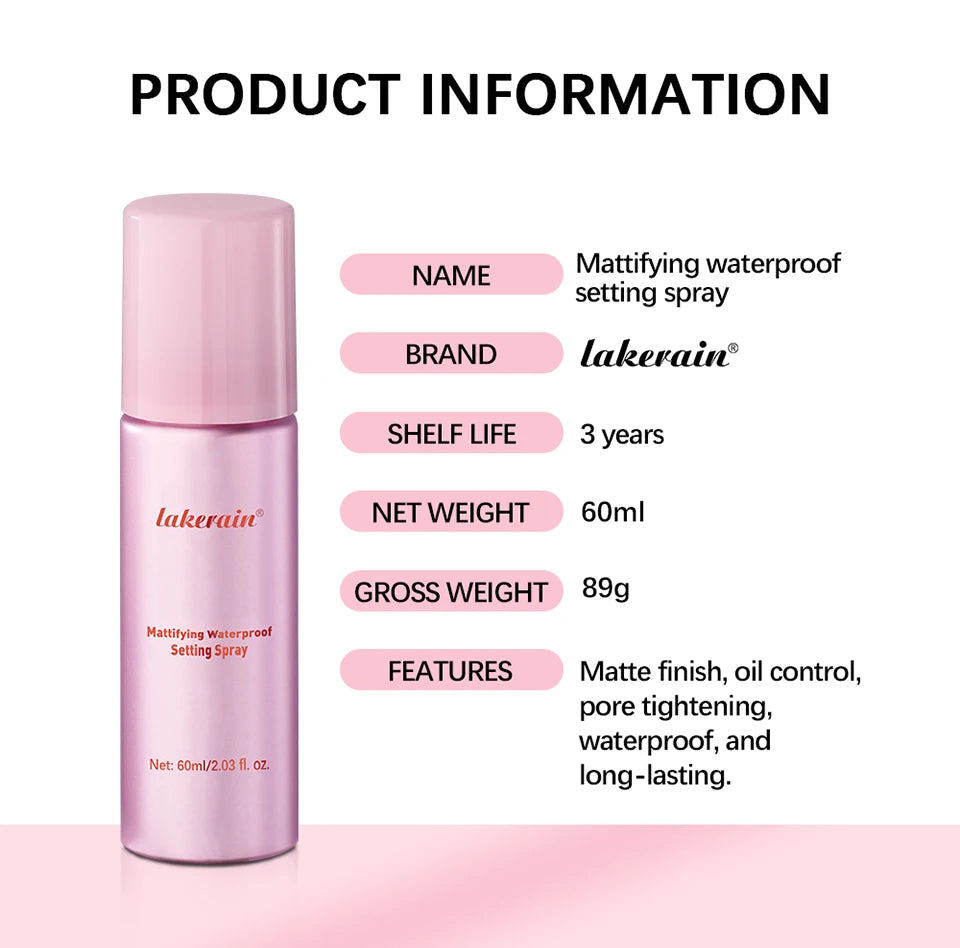 Daily Makeup Routine Waterproof Setting Spray for Long Lasting Matte Finish - 15