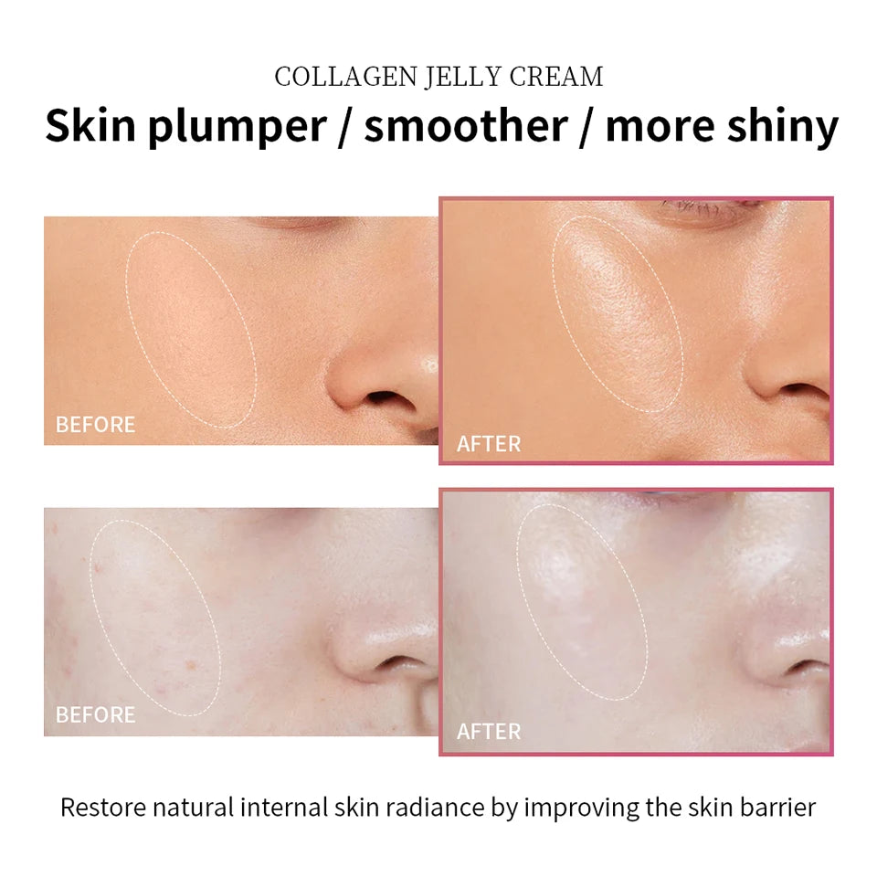 Daily Skincare Routine Collagen Jelly Cream and Peel Off Mask Set