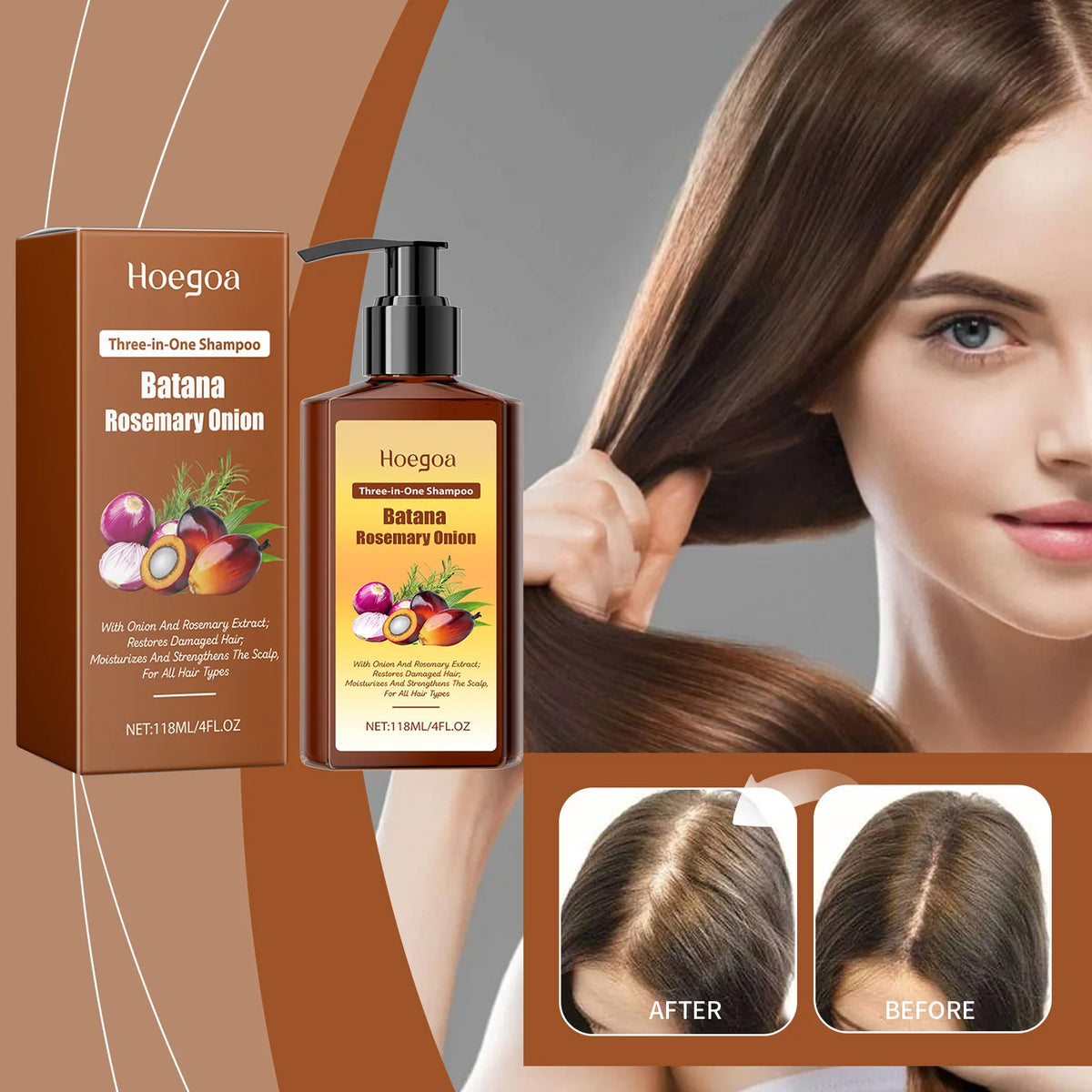 Daily Shower Batana Rosemary Shampoo for Hair Growth and Scalp Care