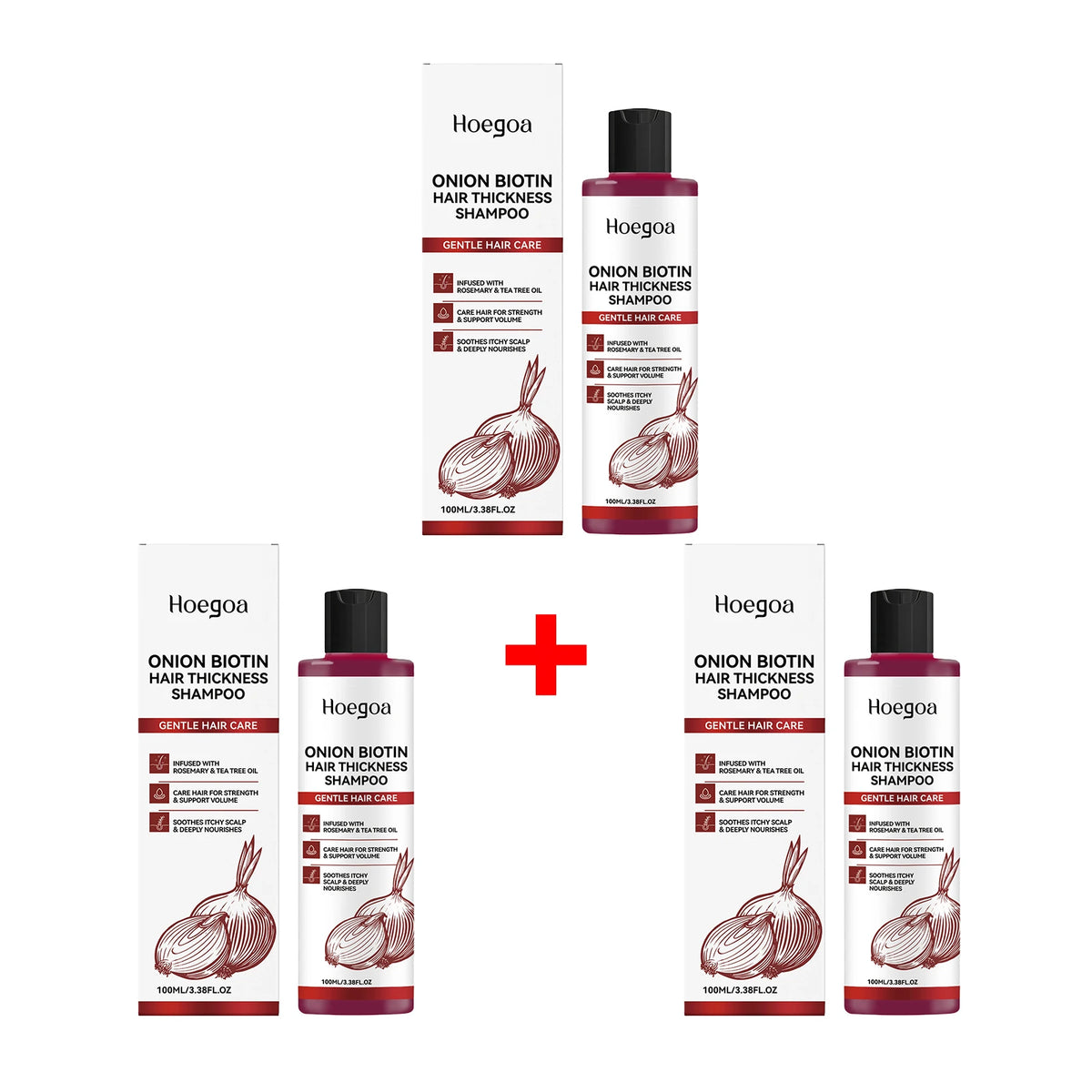 Daily Shower Onion Biotin Shampoo for Voluminous and Smooth Hair Care