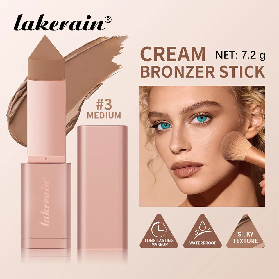 Daily Makeup Routine Contour Bronzer Stick for Sculpted Looking Face