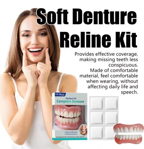 Daily Oral Care Silicone Full Mouth Dentures for Smile Confidence - 6