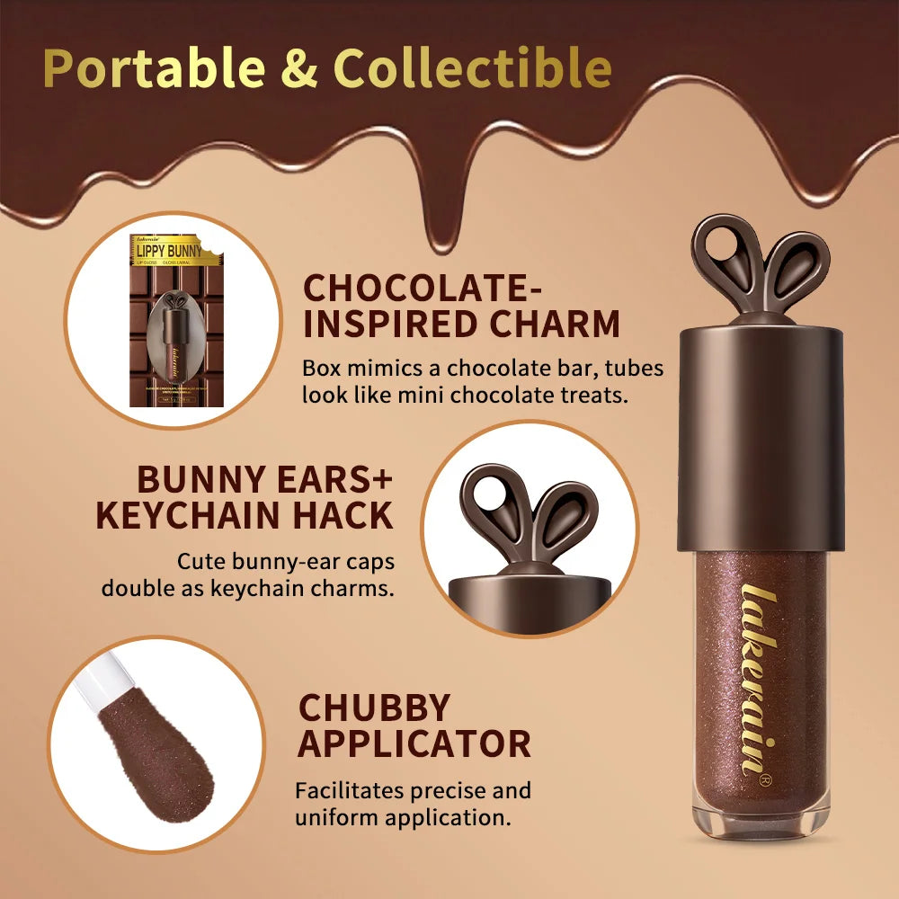 Daily Makeup Lip Gloss Deep Moisturizing Chocolate Glow Lip Care Cosmetics