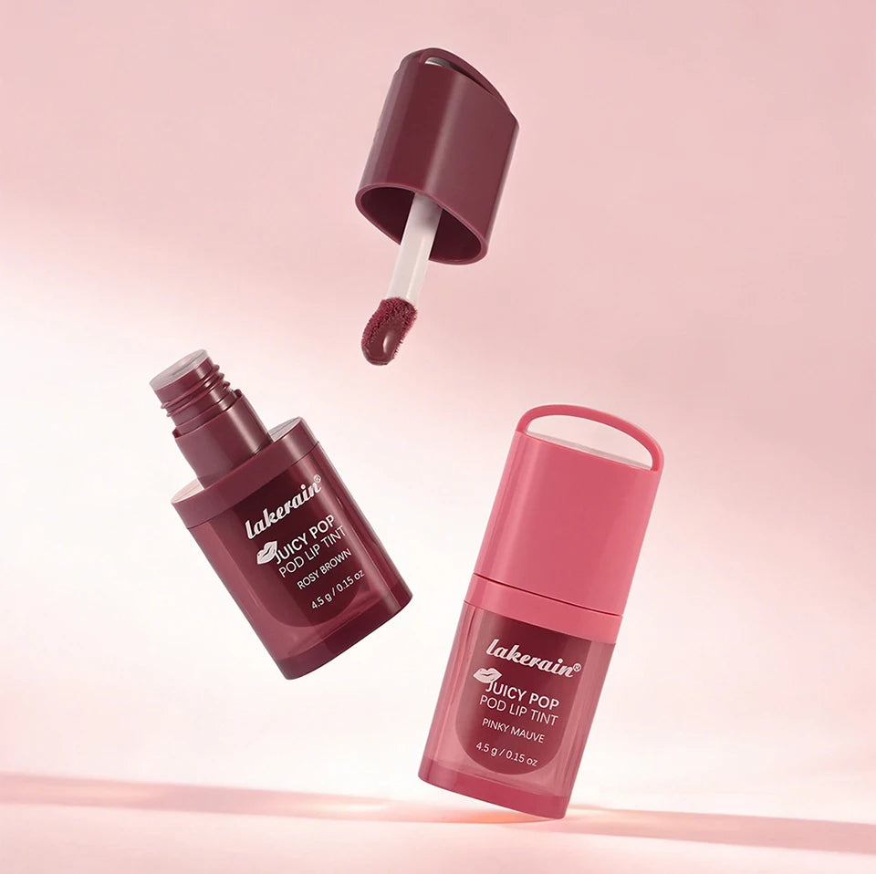 Daily Makeup Juicy Pop Pod Lip Tint Gloss with High Shine Finish