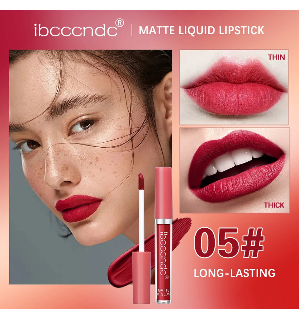 Daily Makeup Matte Liquid Lipstick Long Lasting Waterproof Lip Gloss - 12