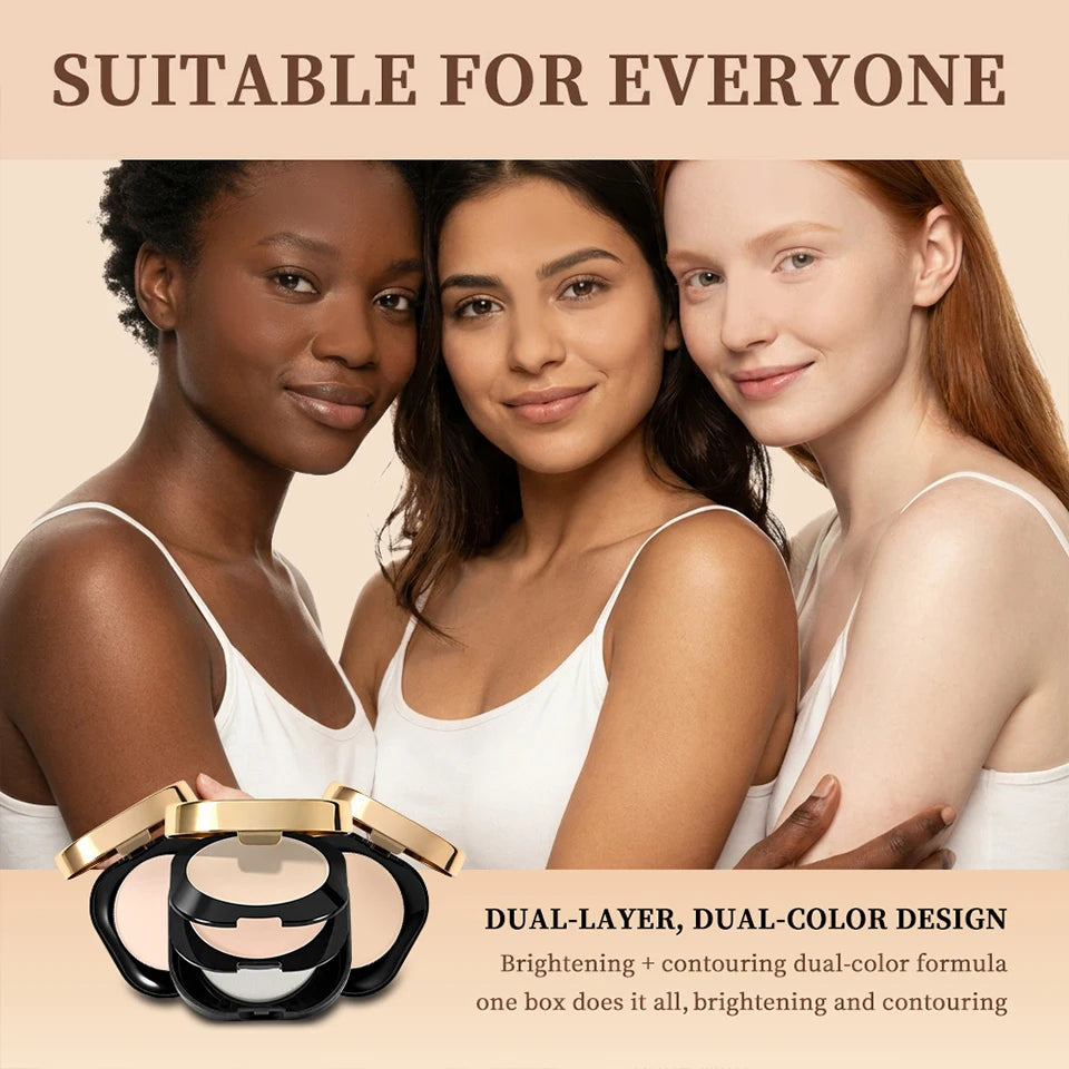 Daily Makeup Routine Flawless Collagen Pressed Powder Matte Finish - 12