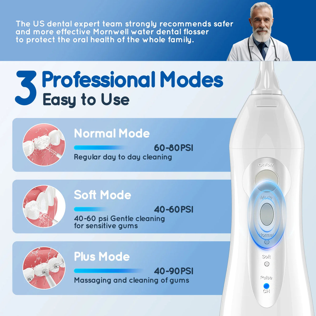 Bathroom Oral Care Mornwell Water Flosser And Electric Toothbrush Kit