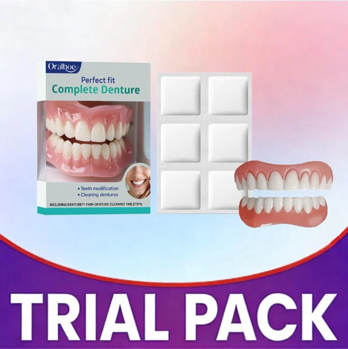 Daily Oral Care Silicone Full Mouth Dentures for Smile Confidence
