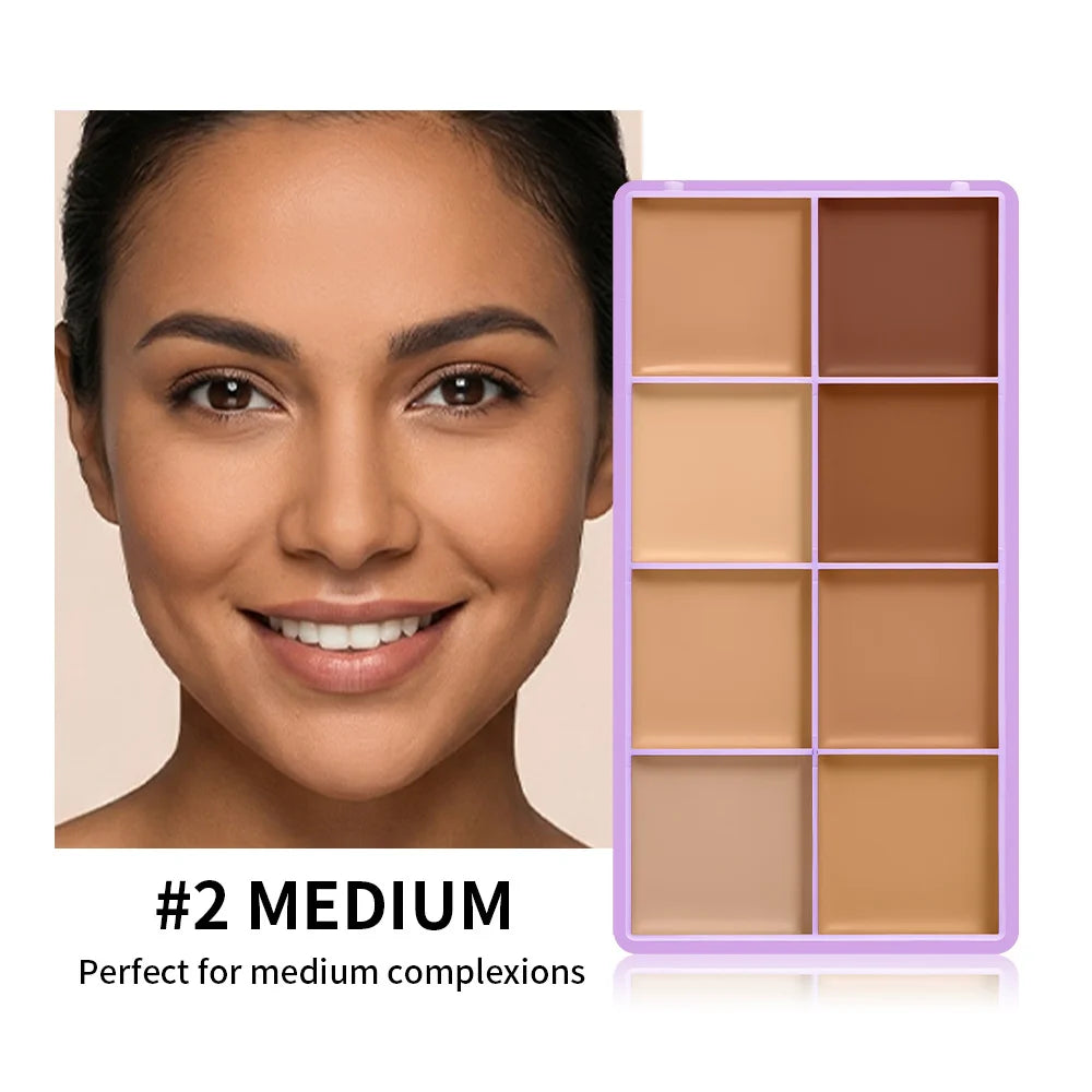 Daily Makeup Routine Cream Concealer Palette for Flawless Coverage - 20