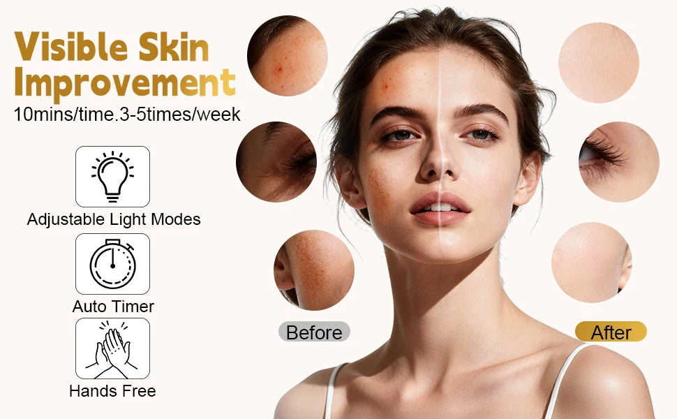 Home Spa Facial Care LED Face Mask for Glowing Skin