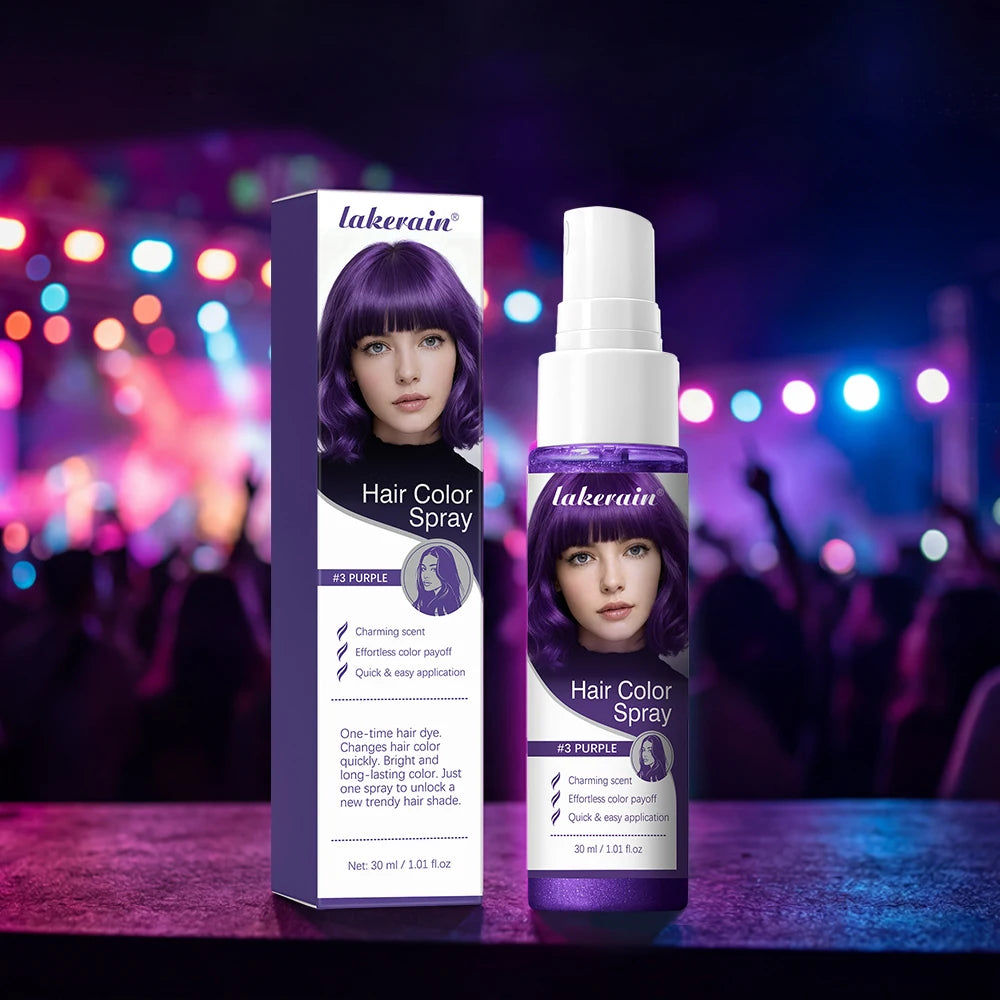 Party hair color spray for temporary vibrant styling and fun looks
