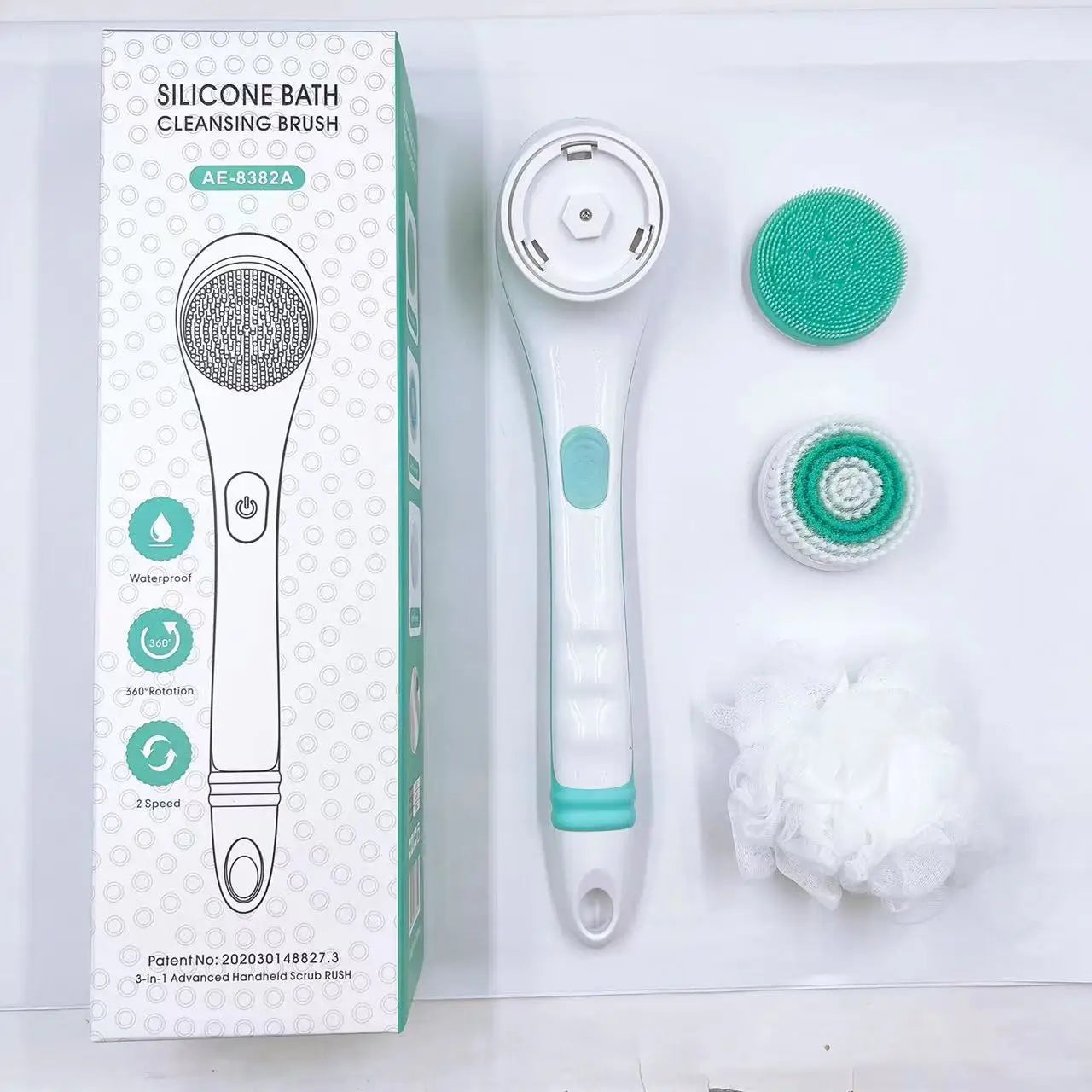 Bathroom Electric Body Scrubber for Deep Cleansing and Exfoliating - 9