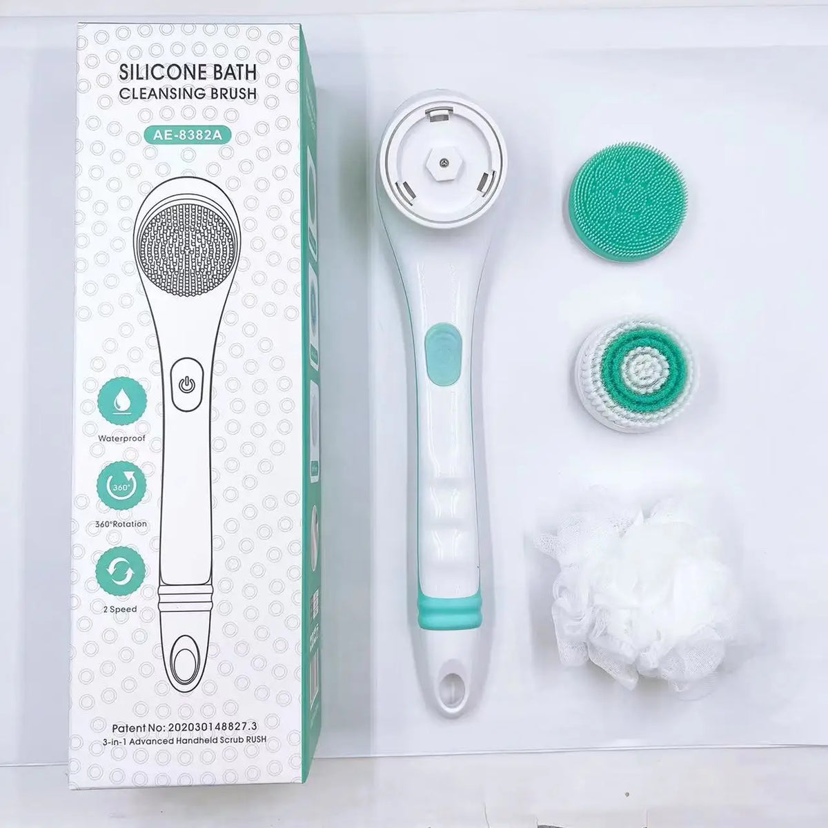 Bathroom Electric Body Scrubber for Deep Cleansing and Exfoliating
