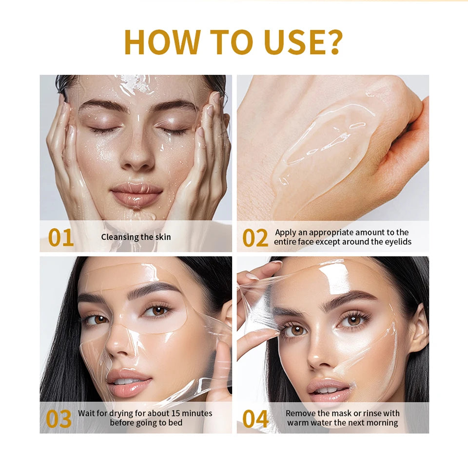 Overnight Skin Care Korean Deep Collagen Mask Peel Off Mask For Face - 28